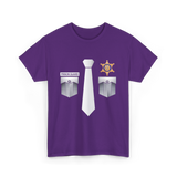 Prison Guard Police Officer T-Shirt - Purple