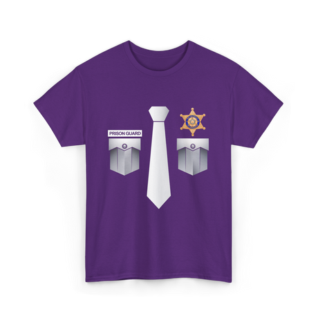 Prison Guard Police Officer T-Shirt - Purple