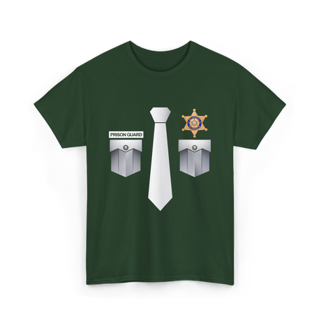 Prison Guard Police Officer T-Shirt - Forest Green