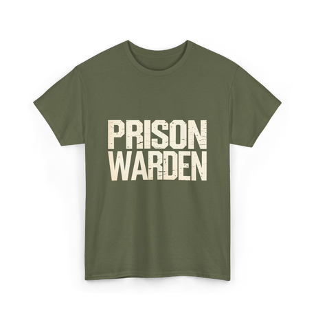 Prison Warden Costume T-Shirt - Military Green