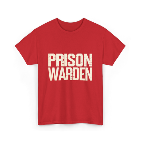 Prison Warden Costume T-Shirt - Red