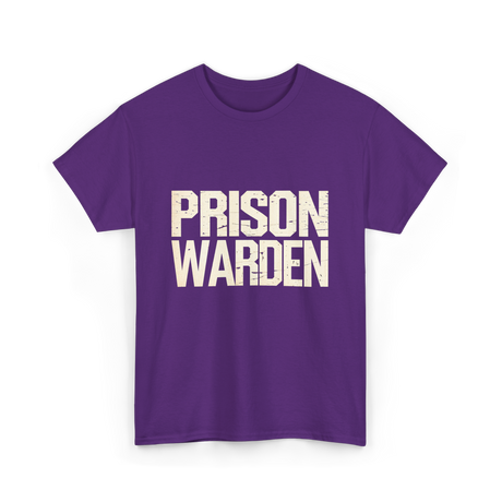 Prison Warden Costume T-Shirt - Purple