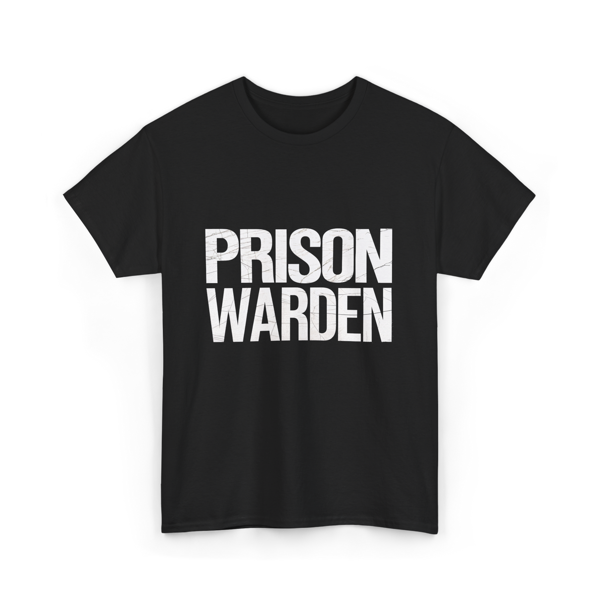 Prison Warden Law Enforcement Officer T-Shirt - Black