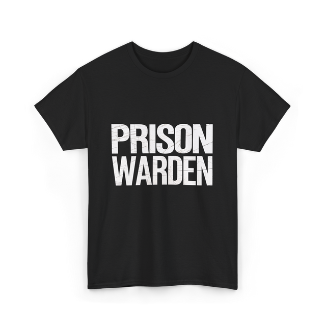 Prison Warden Law Enforcement Officer T-Shirt - Black