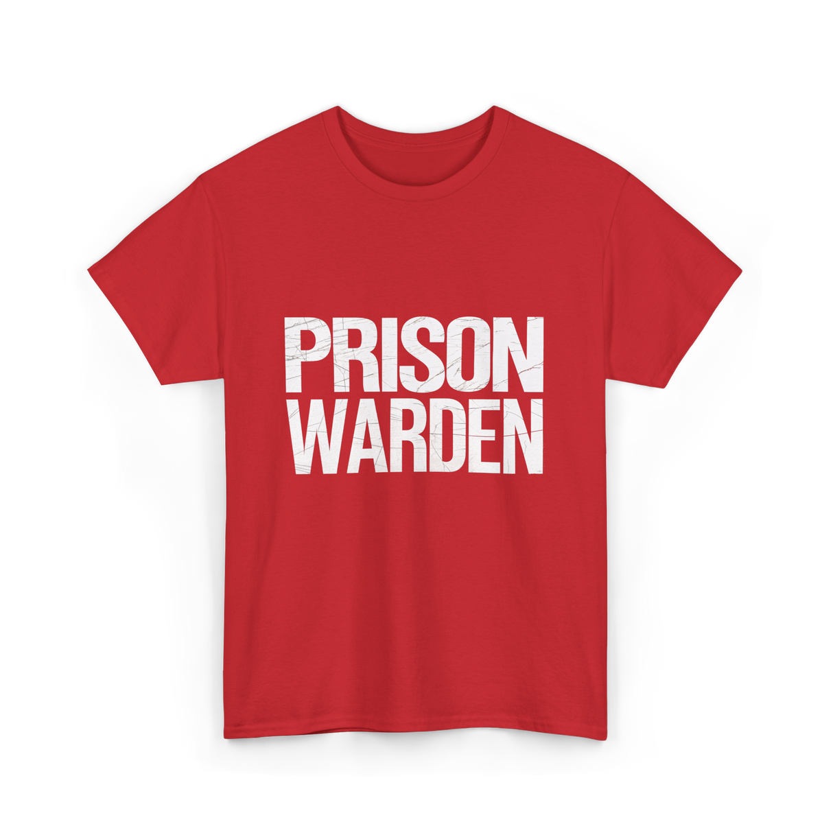 Prison Warden Law Enforcement Officer T-Shirt - Red