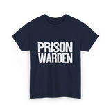 Prison Warden Law Enforcement Officer T-Shirt - Navy