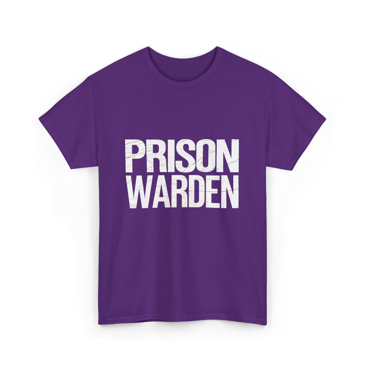 Prison Warden Law Enforcement Officer T-Shirt - Purple