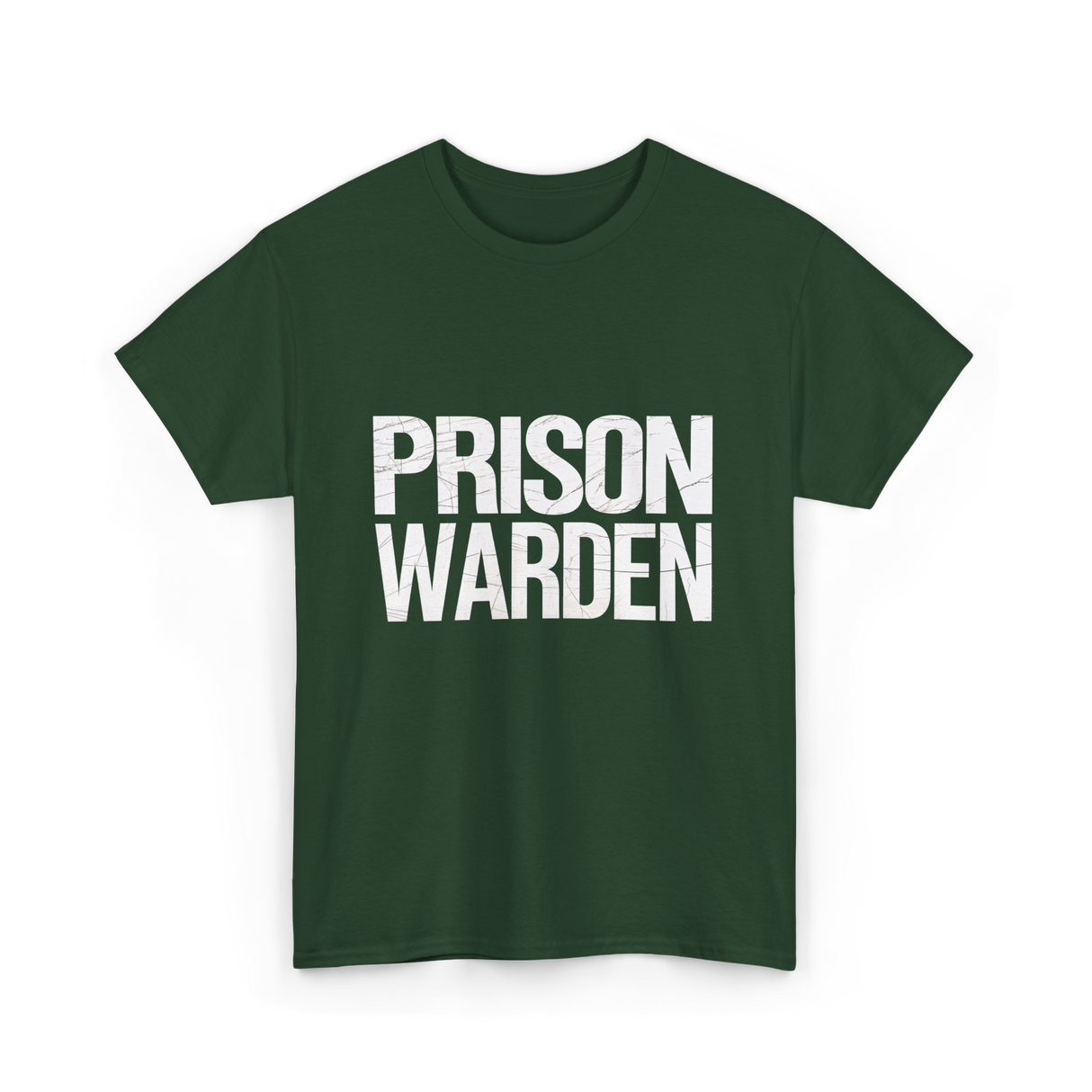 Prison Warden Law Enforcement Officer T-Shirt - Forest Green