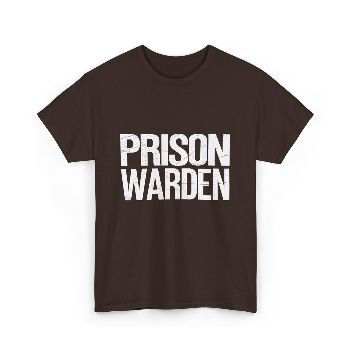 Prison Warden Law Enforcement Officer T-Shirt - Dark Chocolate