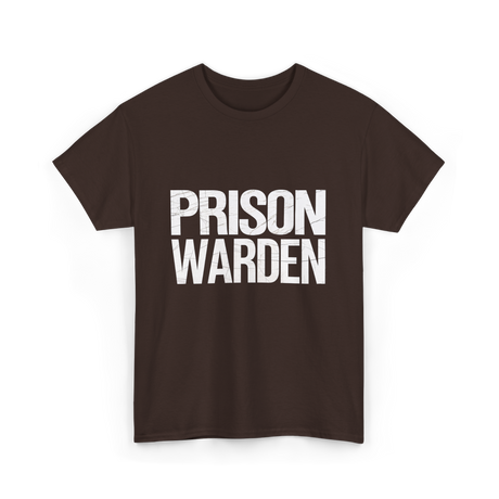 Prison Warden Law Enforcement Officer T-Shirt - Dark Chocolate