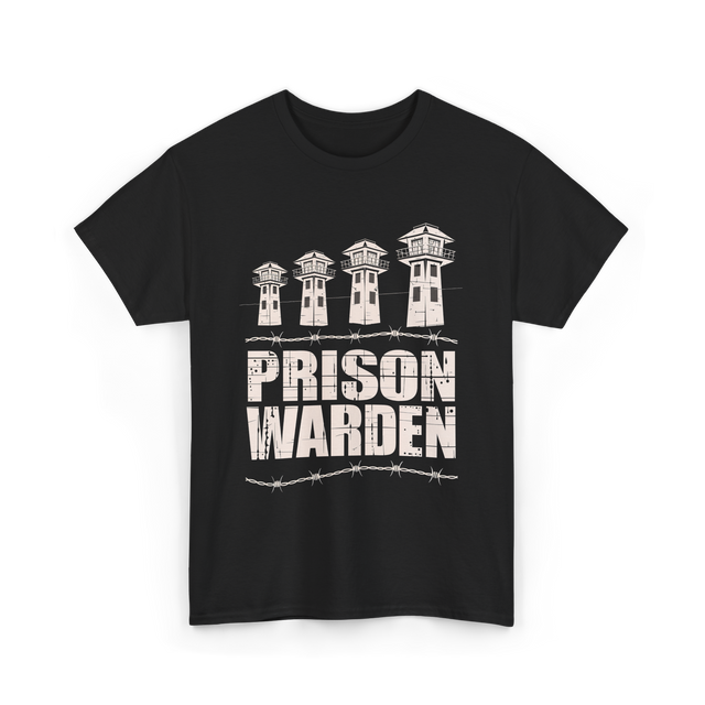 Prison Warden Prison Guard T-Shirt - Black