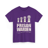 Prison Warden Prison Guard T-Shirt - Purple