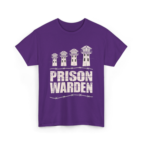 Prison Warden Prison Guard T-Shirt - Purple