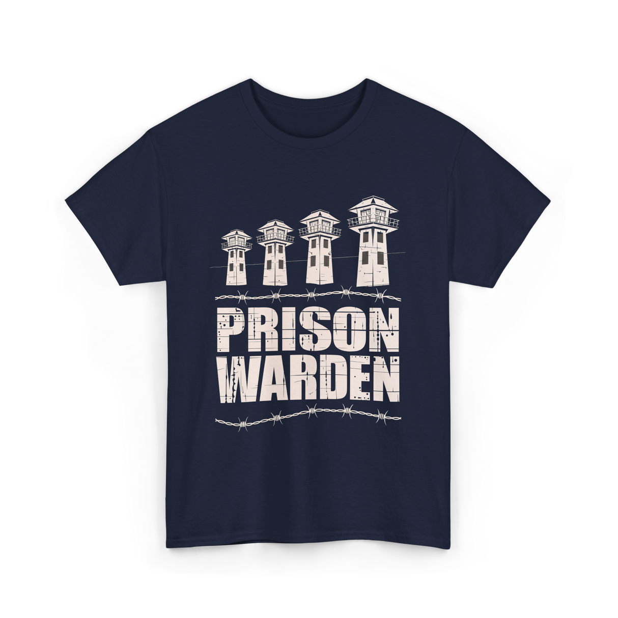 Prison Warden Prison Guard T-Shirt - Navy