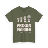 Prison Warden Prison Guard T-Shirt - Military Green