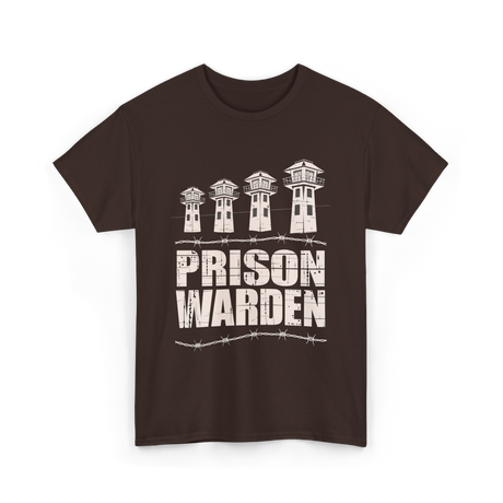 Prison Warden Prison Guard T-Shirt - Dark Chocolate