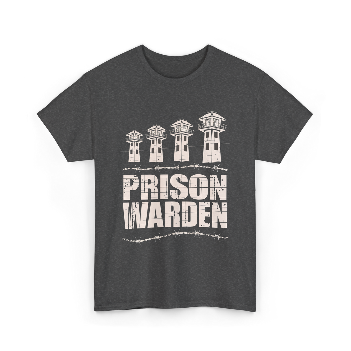 Prison Warden Prison Guard T-Shirt - Dark Heather