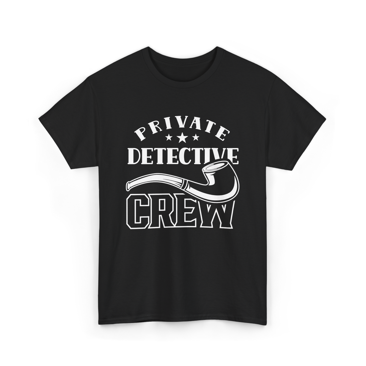 Private Detective Crew Investigator T-Shirt - Black