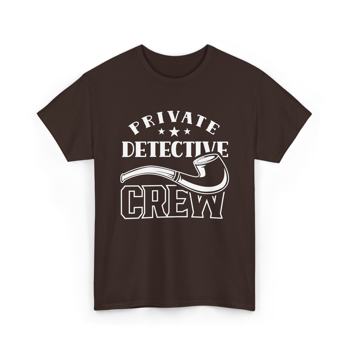 Private Detective Crew Investigator T-Shirt - Dark Chocolate