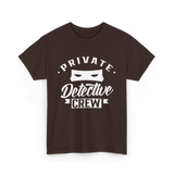 Private Detective Crew Investigator T-Shirt - Dark Chocolate