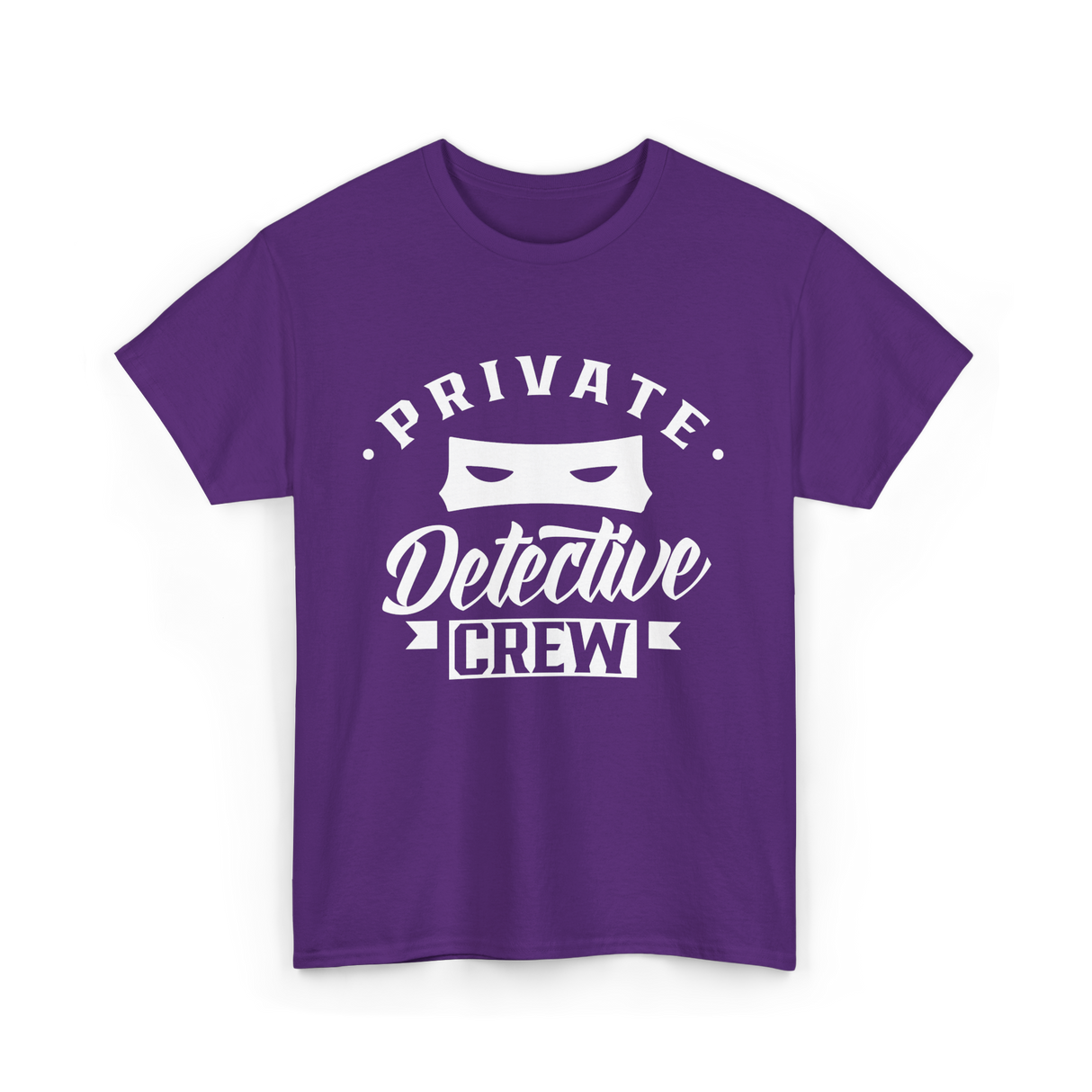 Private Detective Crew Investigator T-Shirt - Purple