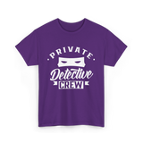 Private Detective Crew Investigator T-Shirt - Purple