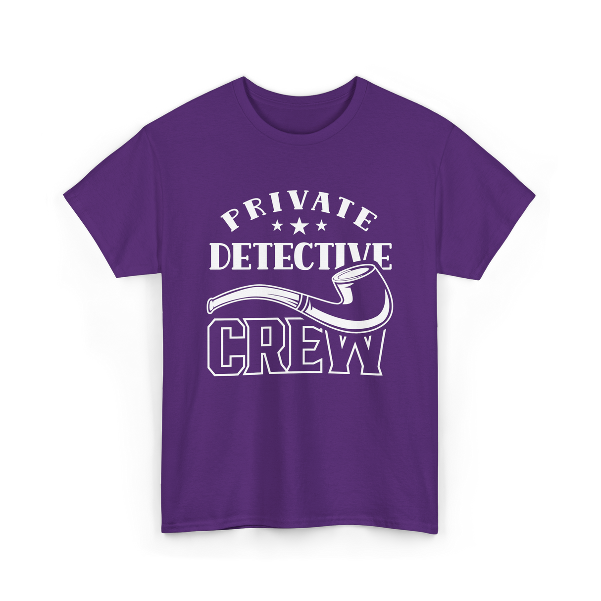 Private Detective Crew Investigator T-Shirt - Purple