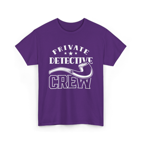 Private Detective Crew Investigator T-Shirt - Purple