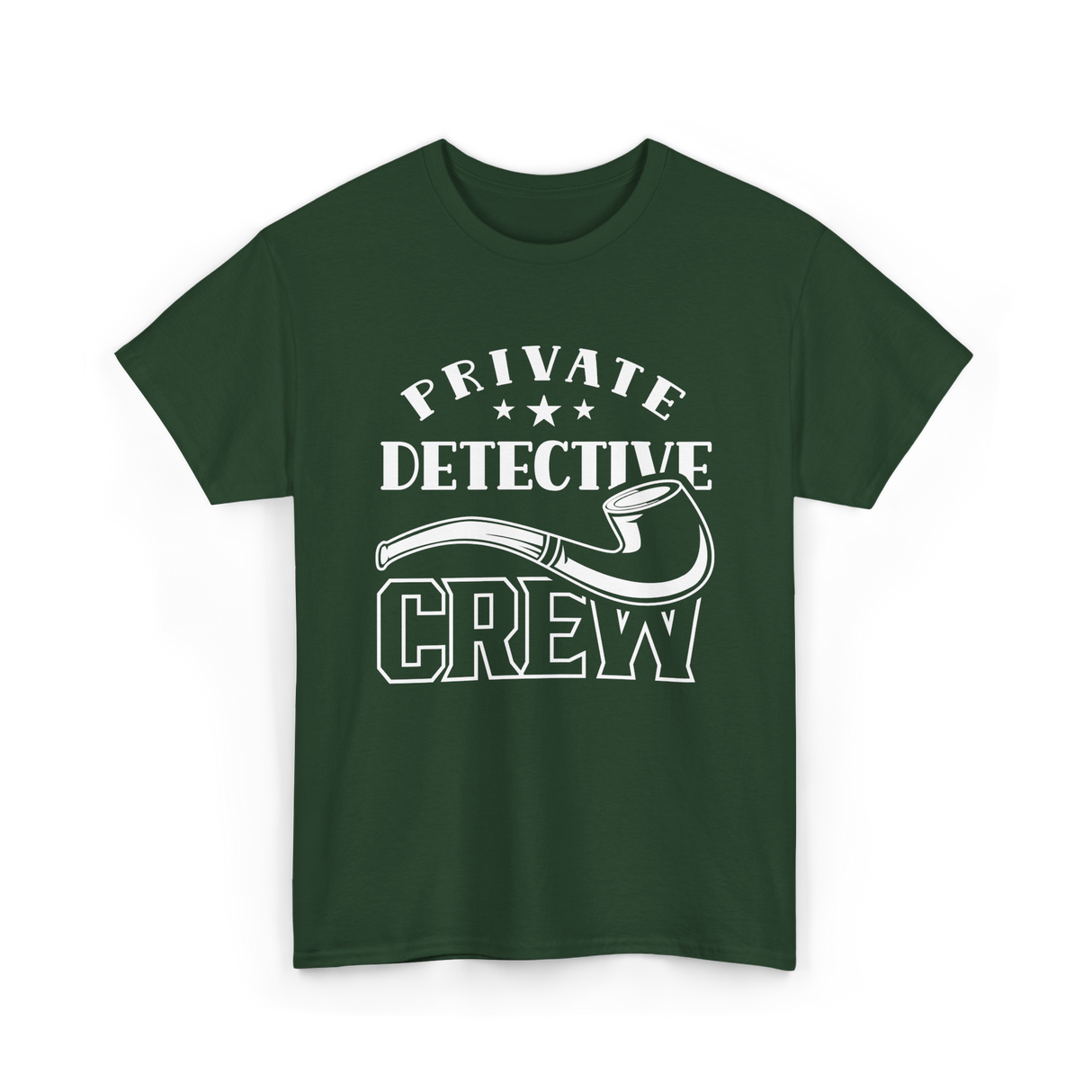 Private Detective Crew Investigator T-Shirt - Forest Green