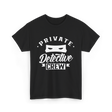 Private Detective Crew Investigator T-Shirt - Black