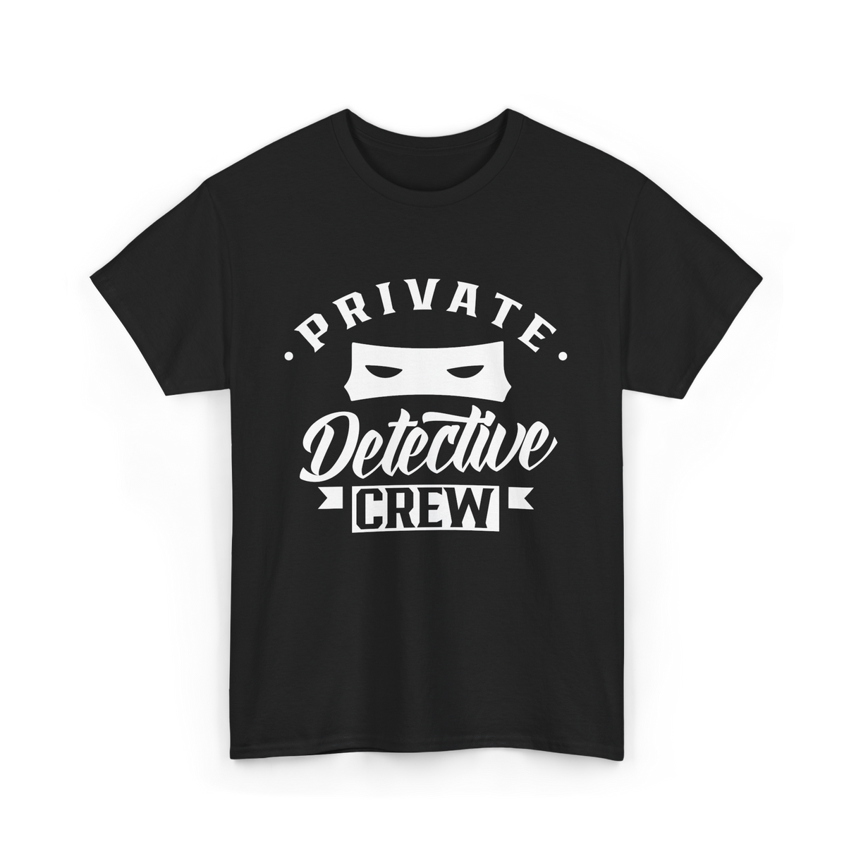 Private Detective Crew Investigator T-Shirt - Black