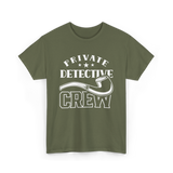 Private Detective Crew Investigator T-Shirt - Military Green