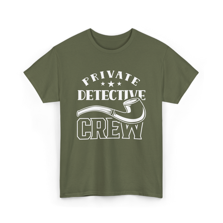 Private Detective Crew Investigator T-Shirt - Military Green