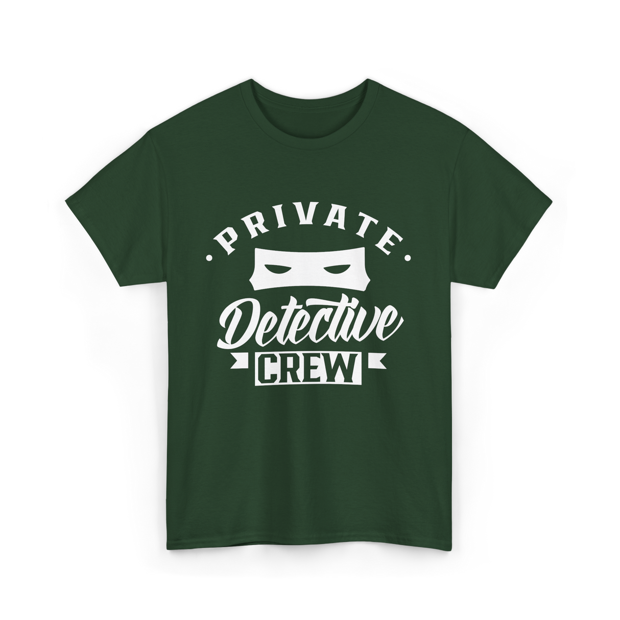 Private Detective Crew Investigator T-Shirt - Forest Green