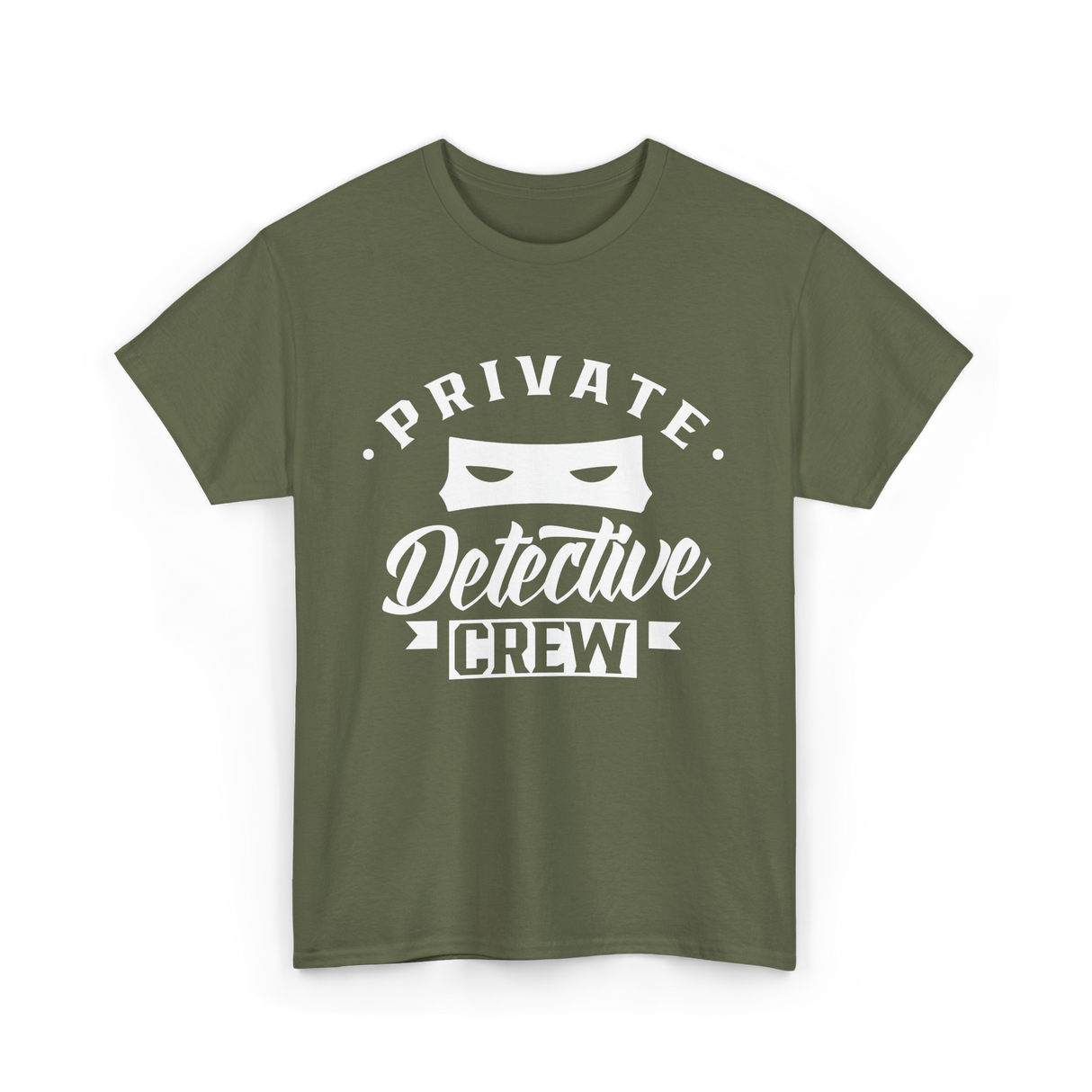 Private Detective Crew Investigator T-Shirt - Military Green