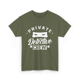 Private Detective Crew Investigator T-Shirt - Military Green