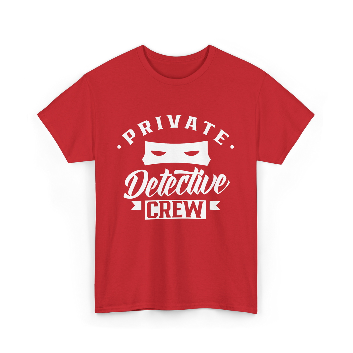 Private Detective Crew Investigator T-Shirt - Red