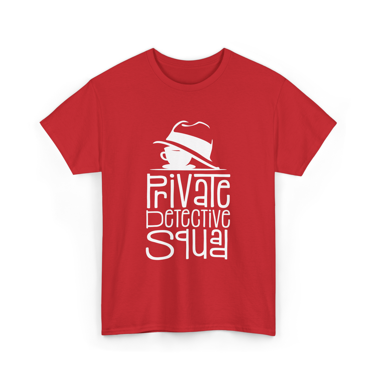 Private Detective Squad Detective T-Shirt - Red