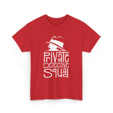 Private Detective Squad Detective T-Shirt - Red