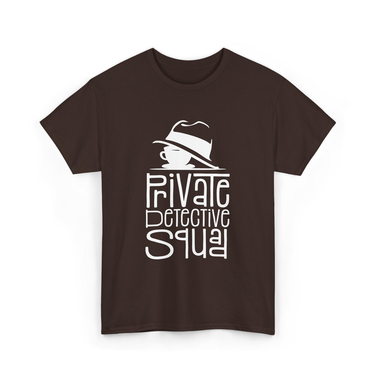 Private Detective Squad Detective T-Shirt - Dark Chocolate