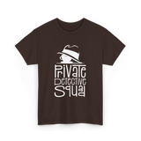 Private Detective Squad Detective T-Shirt - Dark Chocolate