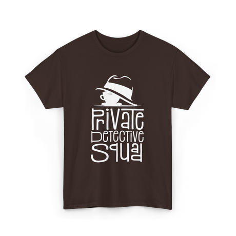 Private Detective Squad Detective T-Shirt - Dark Chocolate