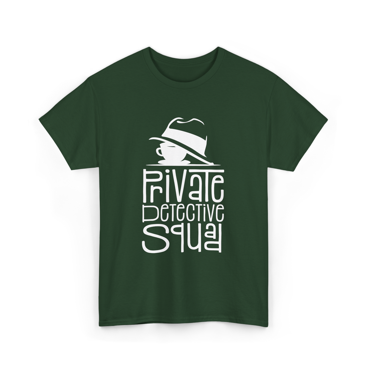 Private Detective Squad Detective T-Shirt - Forest Green