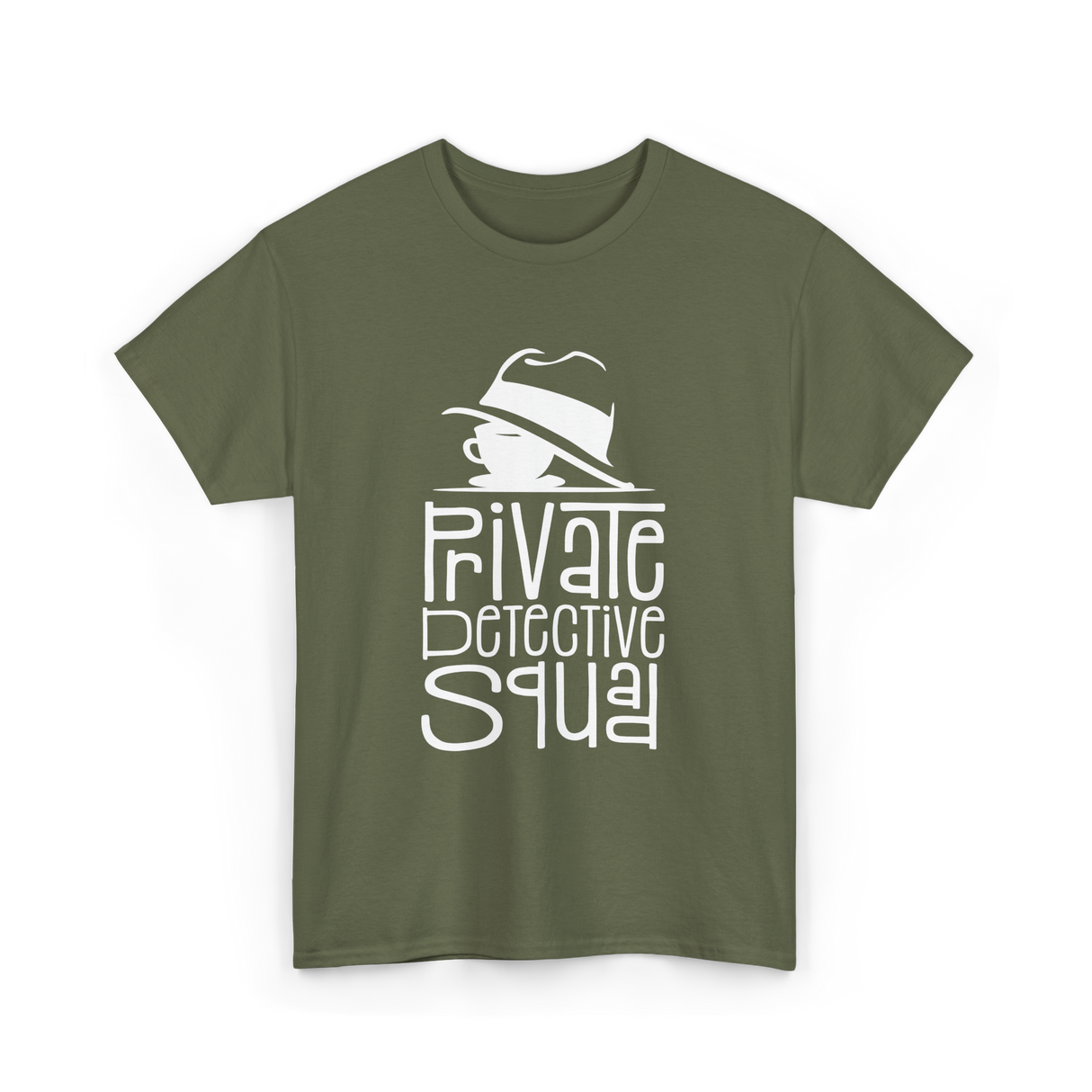 Private Detective Squad Detective T-Shirt - Military Green