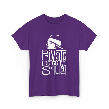 Private Detective Squad Detective T-Shirt - Purple