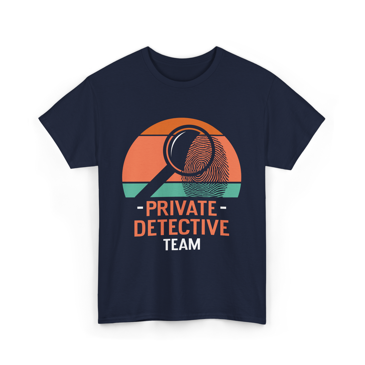 Private Detective Team Investigation T-Shirt - Navy