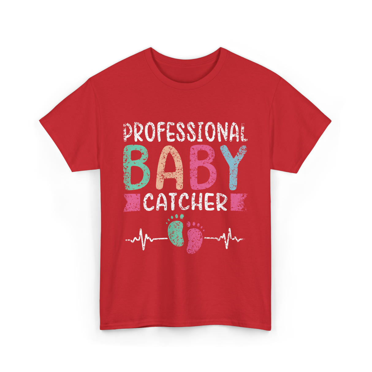 Professional Baby Catcher Nursing T-Shirt - Red