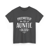 Promoted to Auntie Again Aunt T-Shirt - Dark Heather