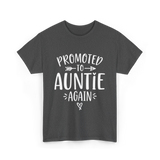 Promoted to Auntie Again Aunt T-Shirt - Dark Heather