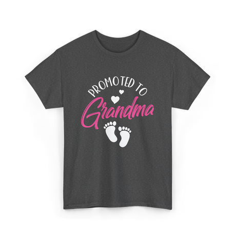 Promoted To Grandma Grandparent T-Shirt - Dark Heather